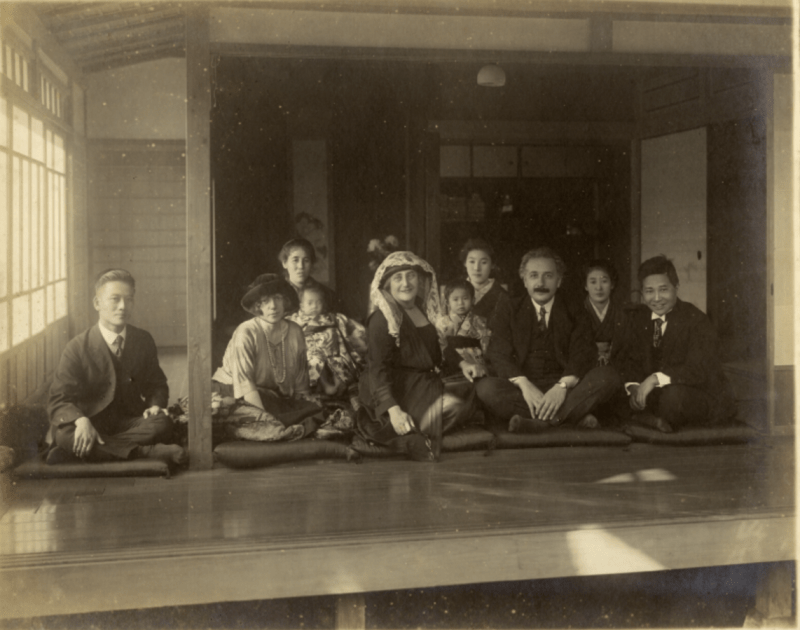 Einstein cu familia Yamamoto 1922
