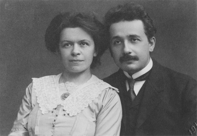Albert Einstein cu iubita lui Mileva Maric in 1912